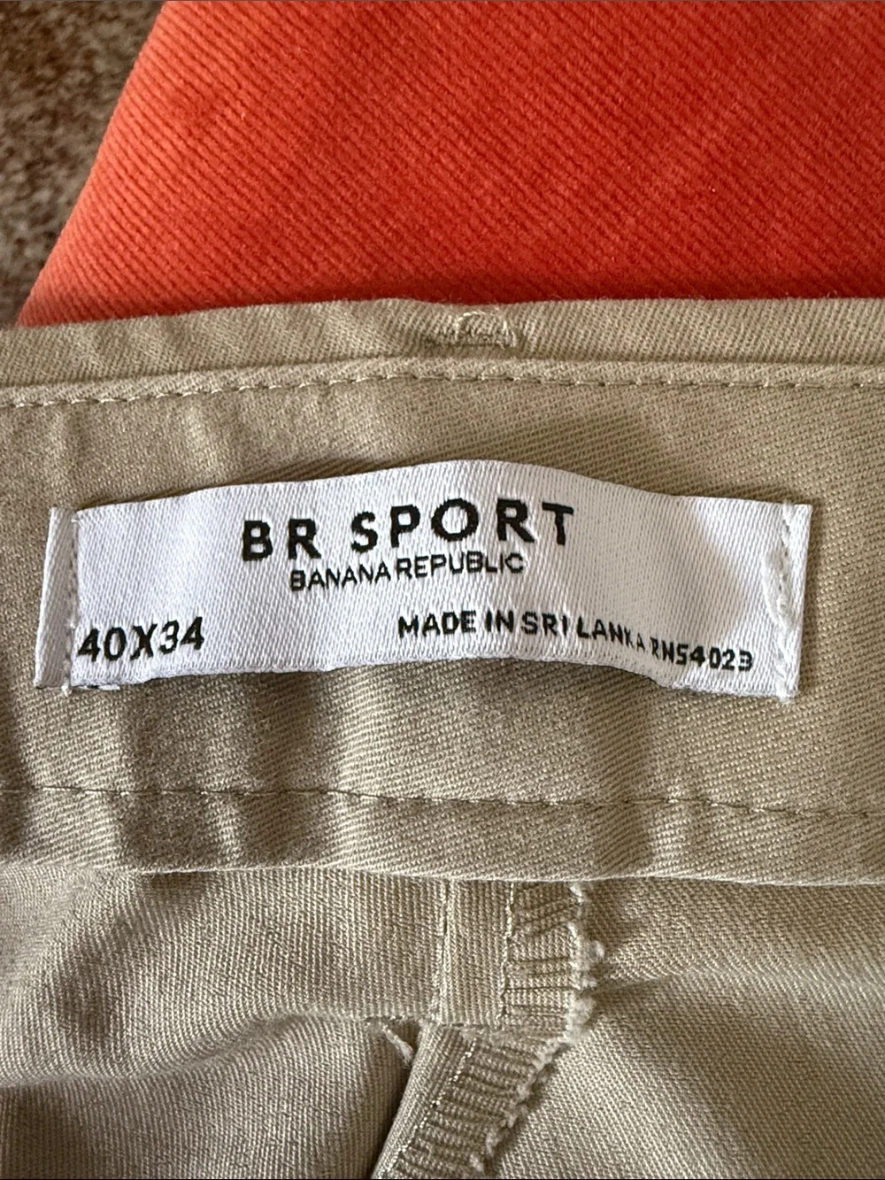 Banana Republic Khaki Straight-Leg Chinos - Light Beige 40x34